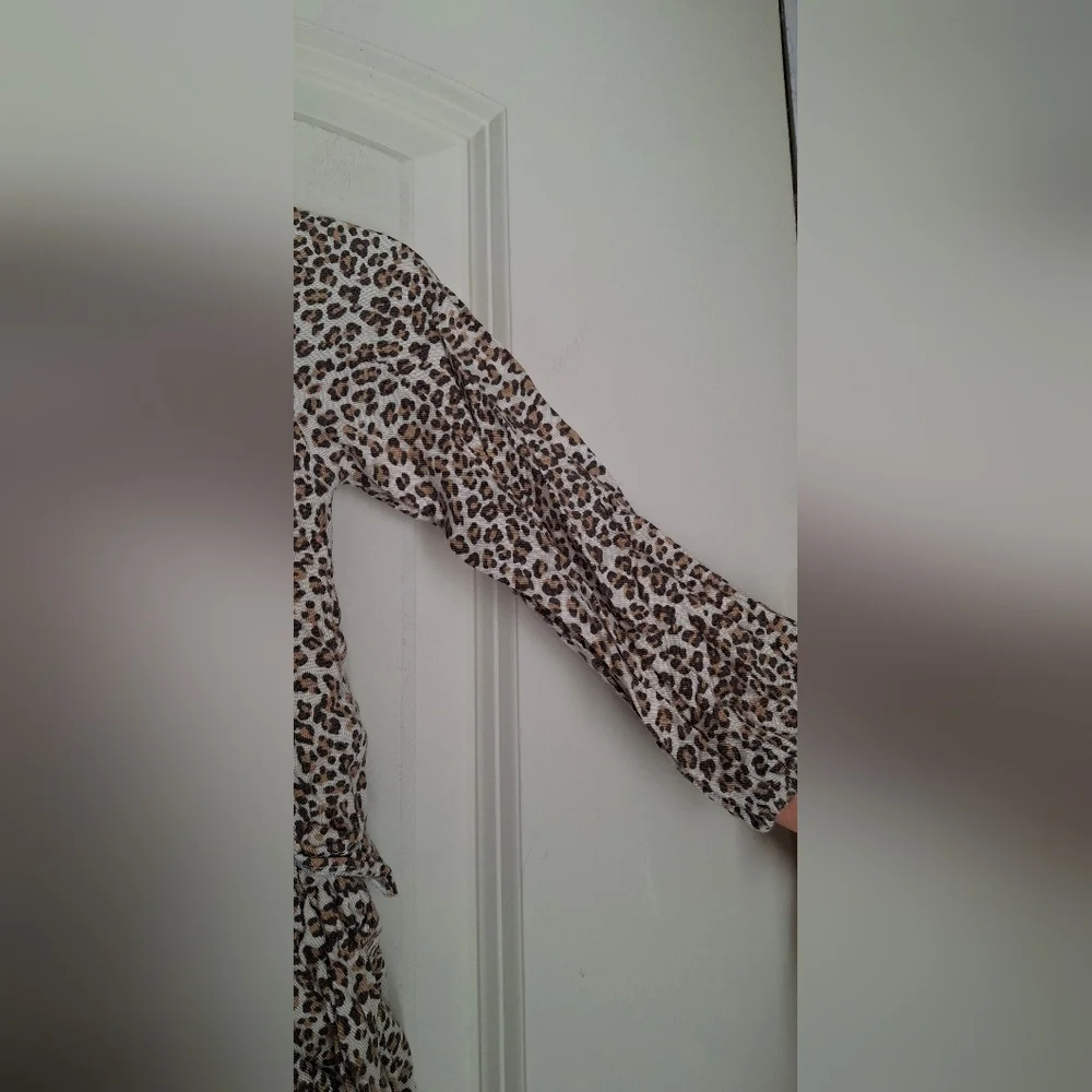 Animal Print Girl Dress Sz 2T Drop Waist Long Sleeve Cotton Summer Travel Fairy